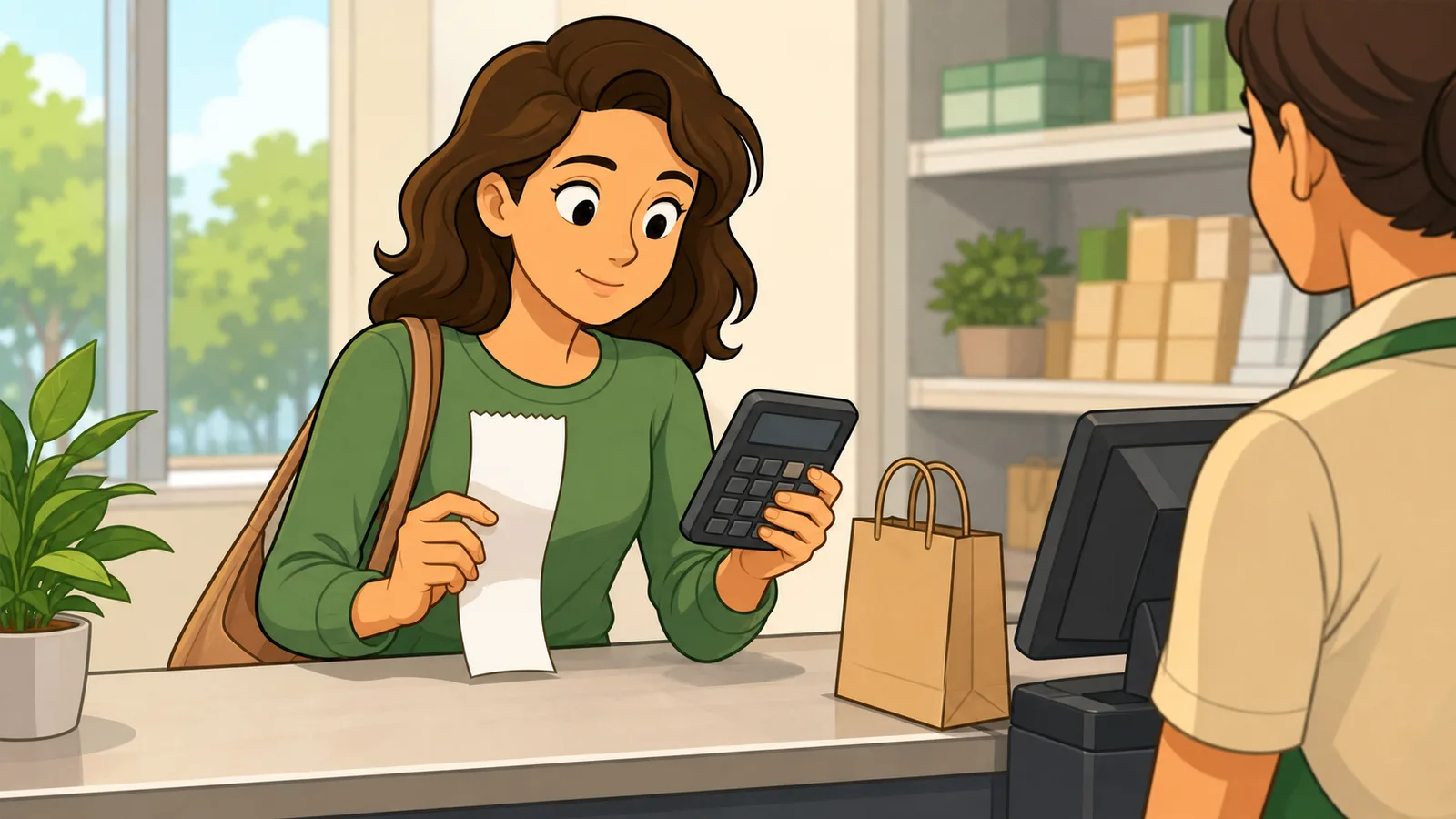 Sales Tax Calculator instructional illustration