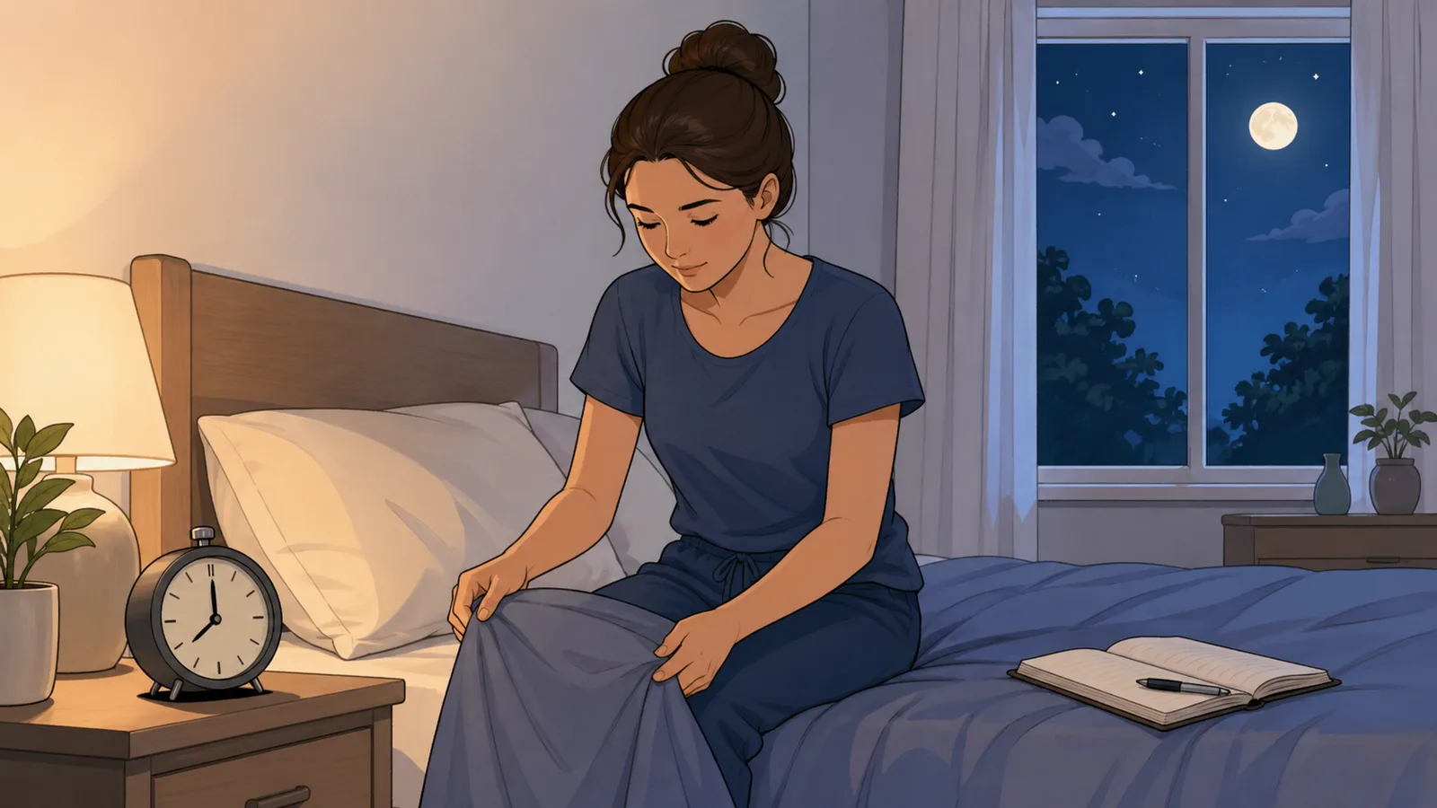 Sleep Calculator instructional illustration