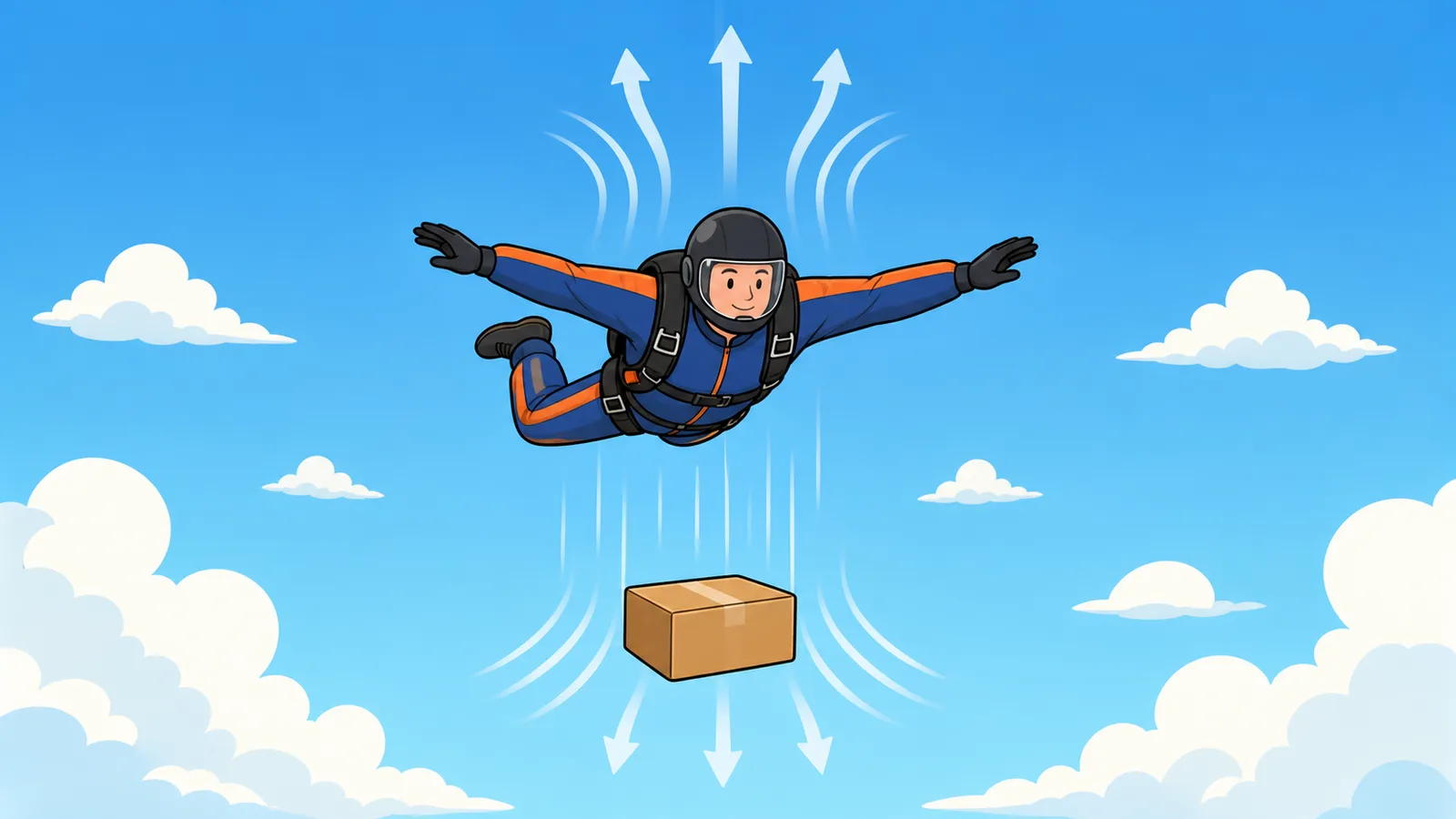 Terminal Velocity Calculator instructional illustration
