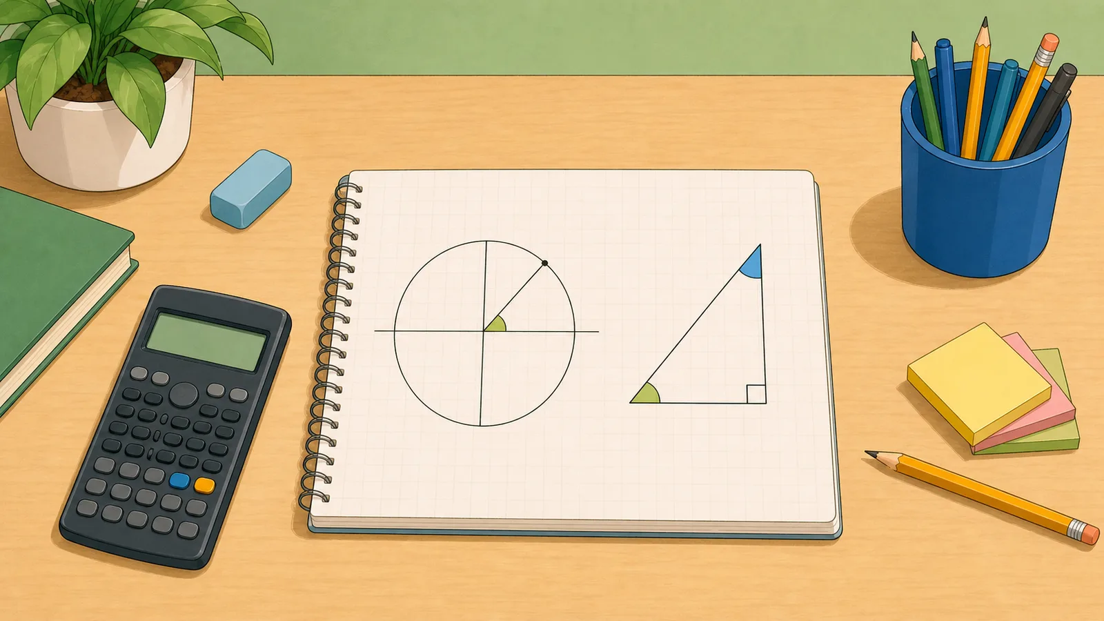Trigonometry Calculator instructional illustration