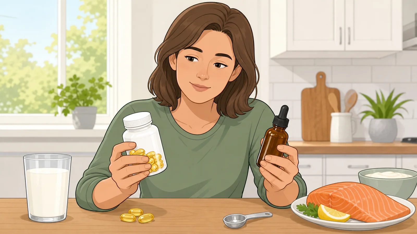 Vitamin D Calculator instructional illustration