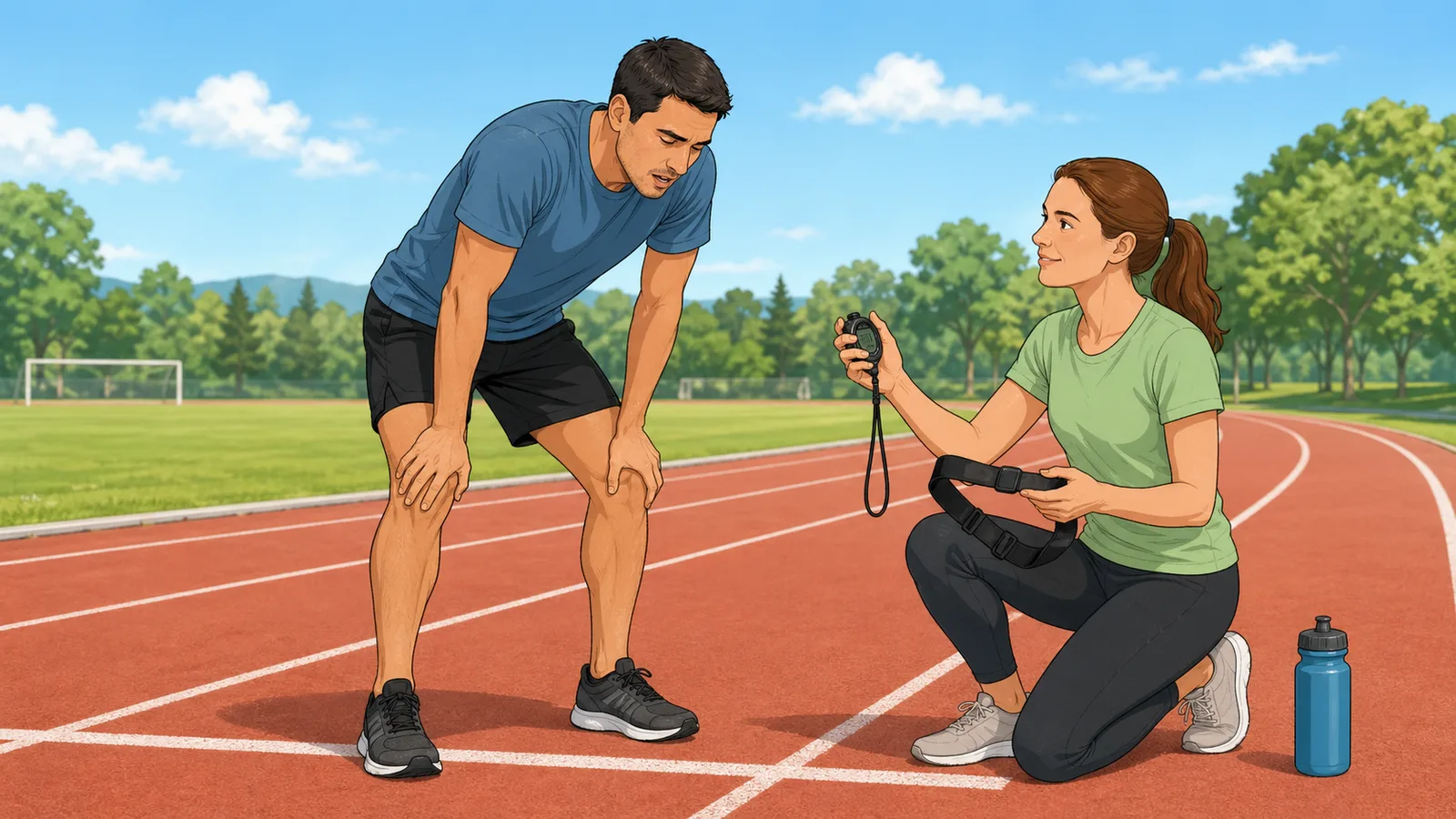 VO2 Max Calculator instructional illustration