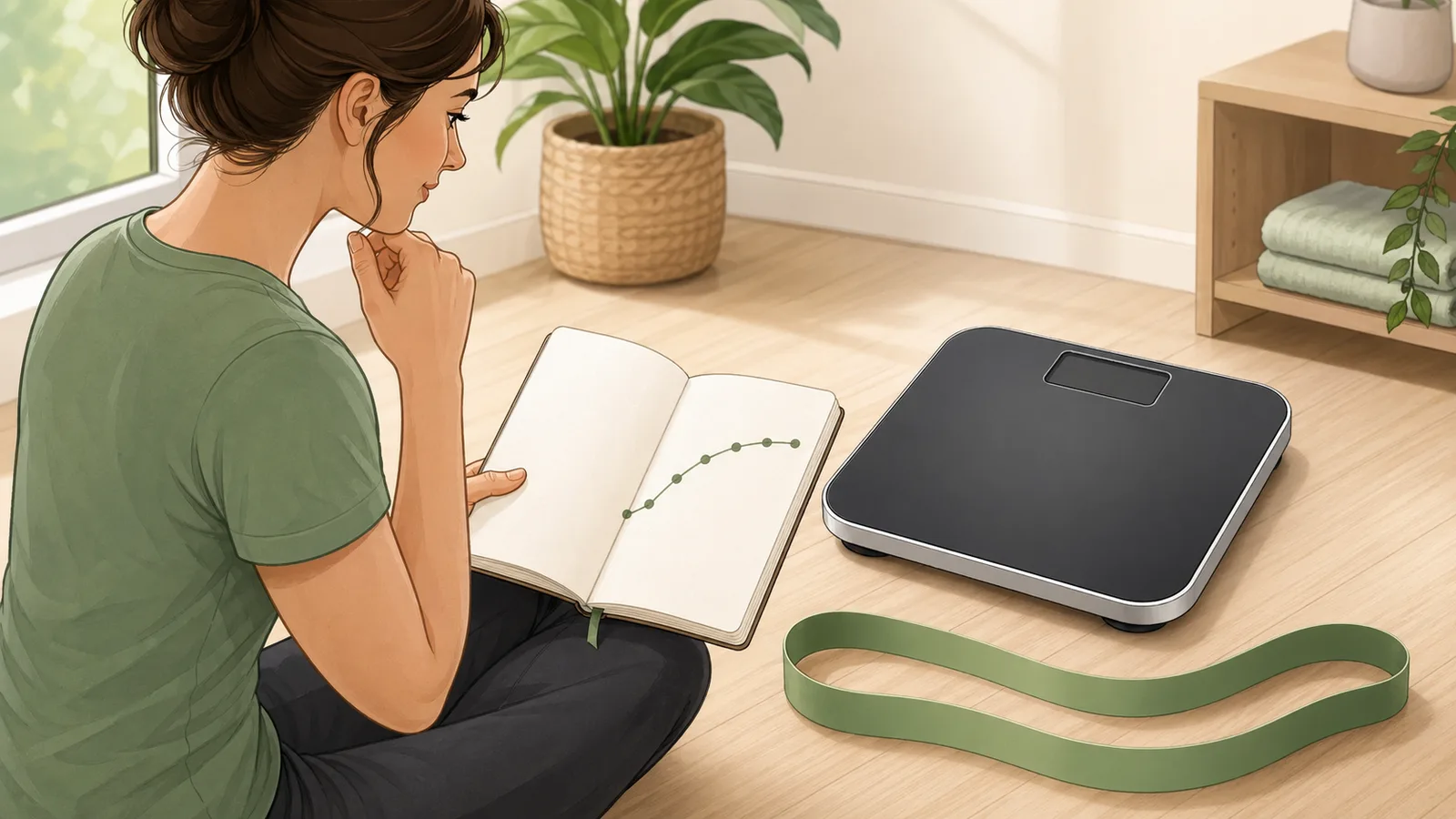 Weight Loss Percentage Calculator instructional illustration