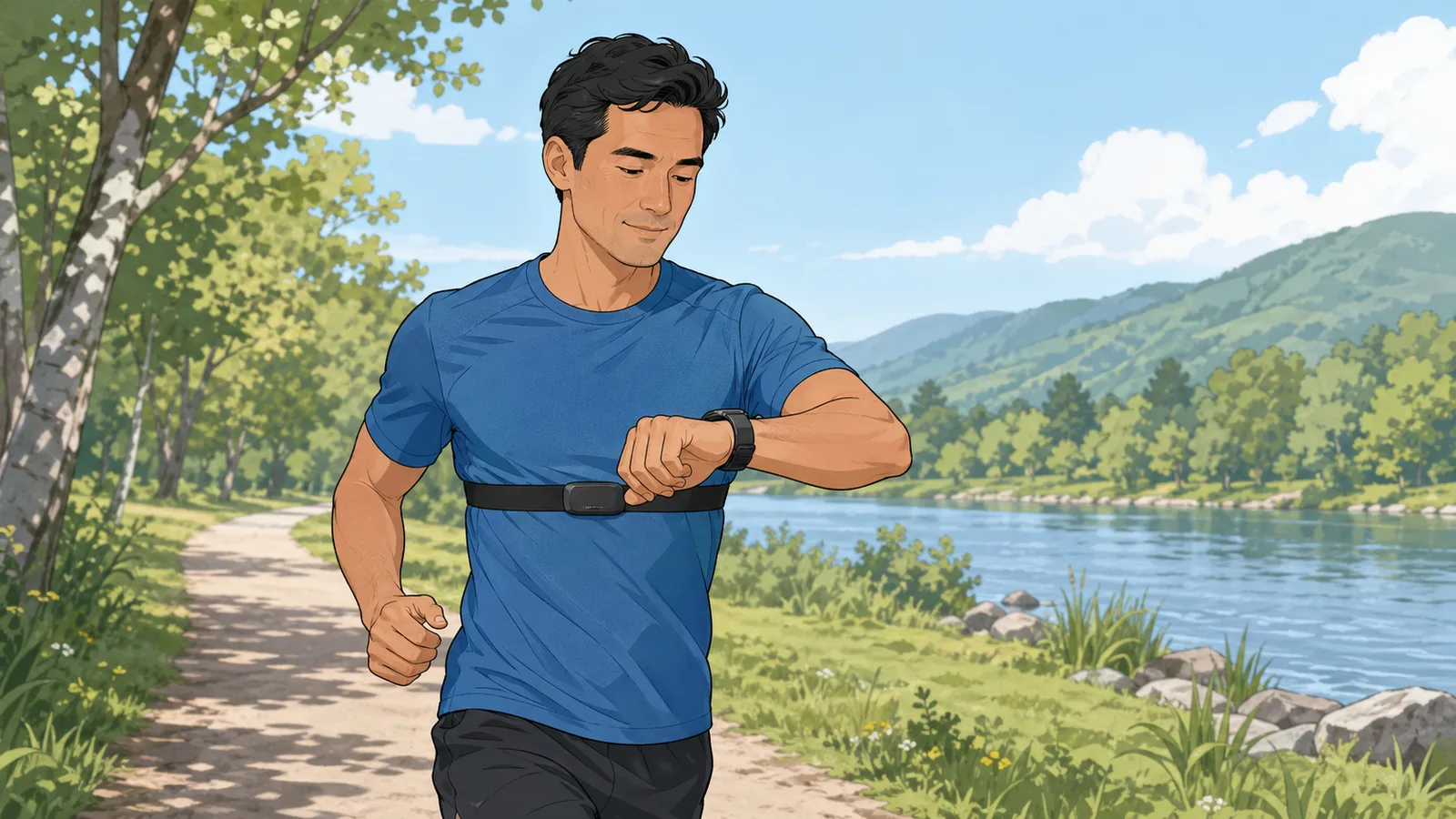 Zone 2 Heart Rate Calculator instructional illustration